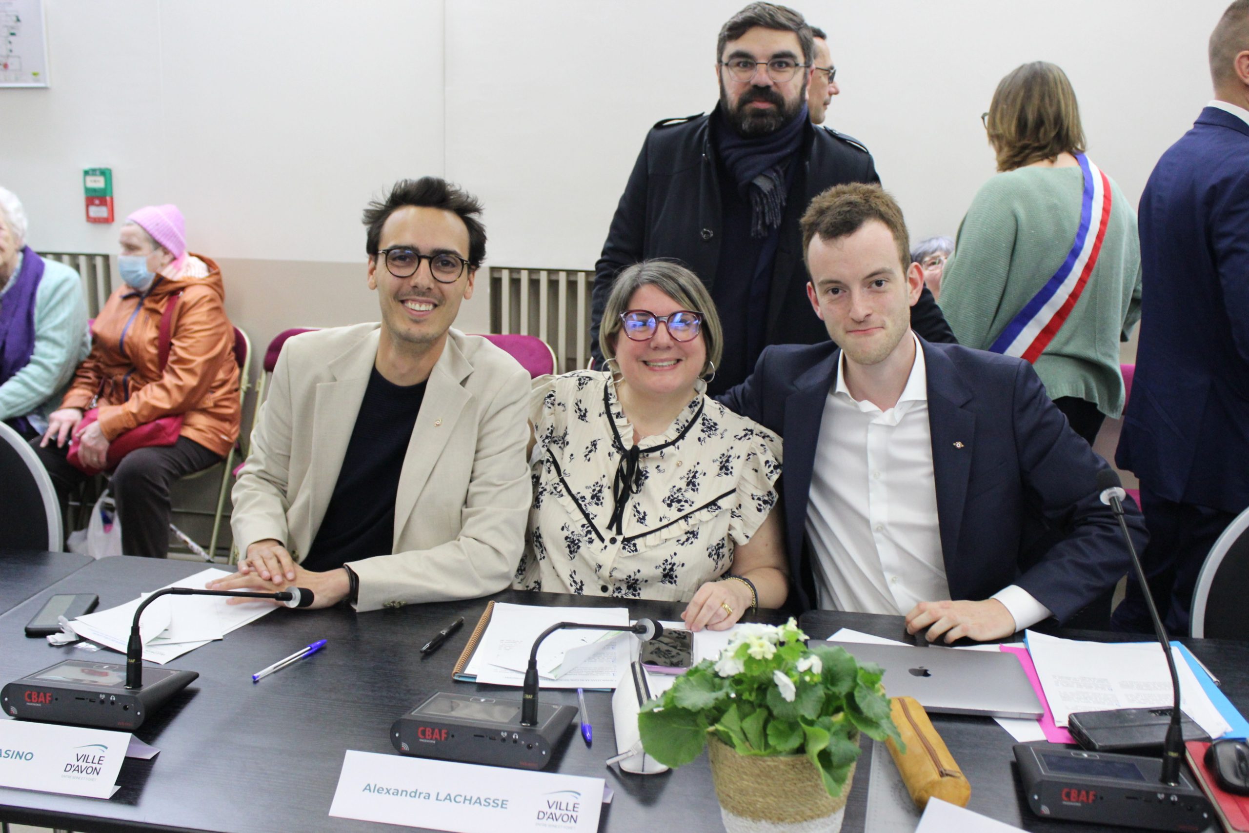 Les élus du groupe Avon en Commun en conseil municipal