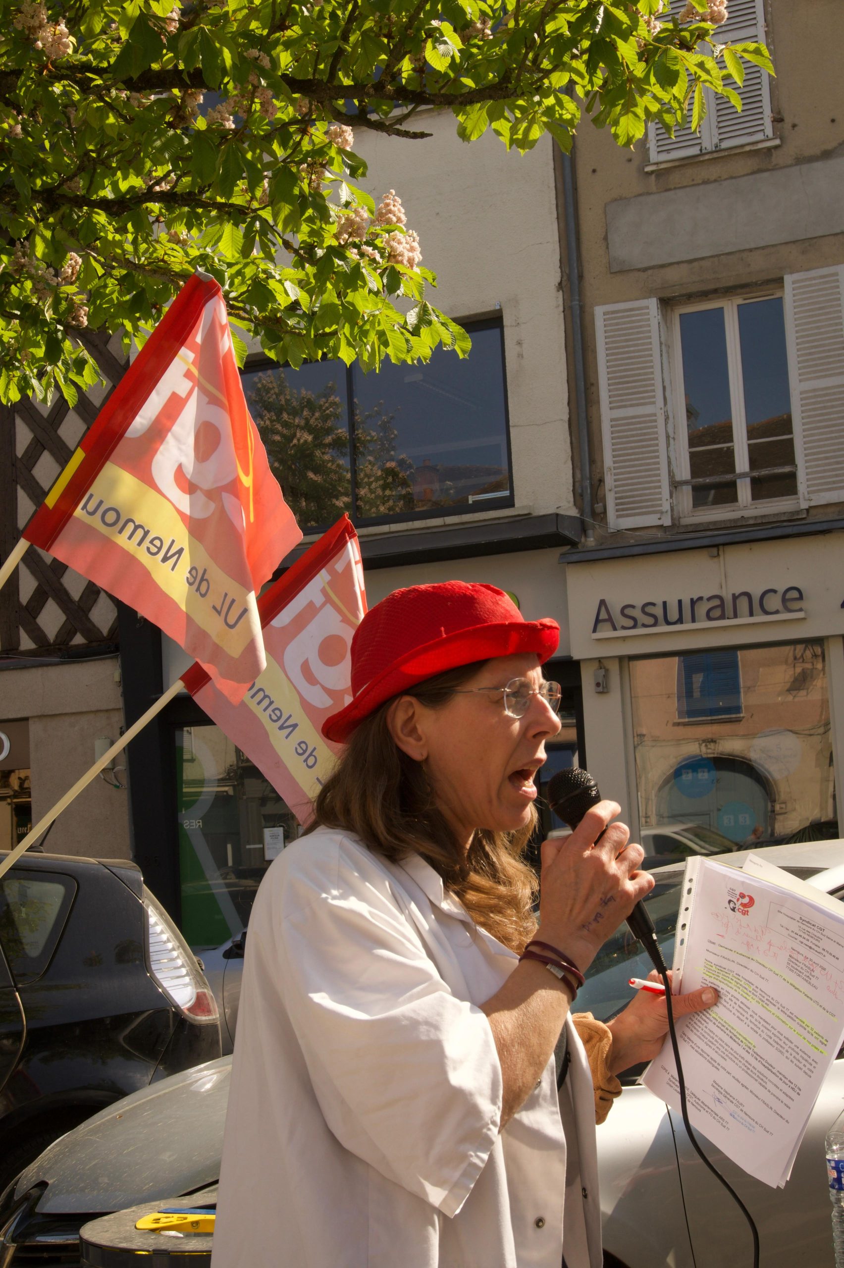 Manifestation du 1er mai à Nemours avec Avon en Commun